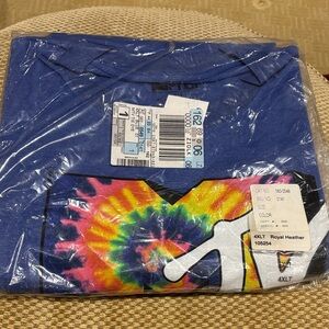 MTV Blue T-Shirt with Tie-Dye Design